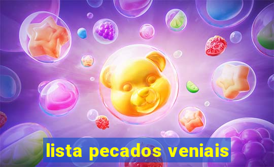 lista pecados veniais